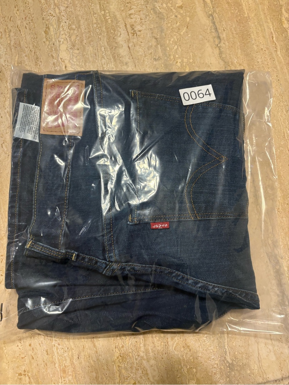 Levis 505 Straight Leg Jeans Womens 14 Medium L32 Dark Wash Stretch Denim - Picture 6 of 6
